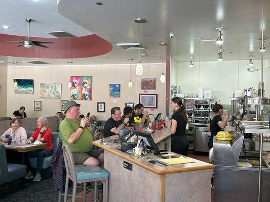 image of the front dining room w/ counter