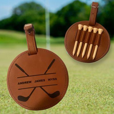 Custom engraved l Personalized | Golf Bag Tags with tees | Versatile Images