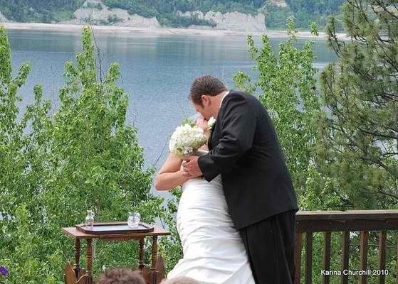 One of the beautiful weddings at the orchard