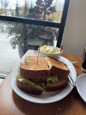 Frisco Burger and Potato Cheese soup.