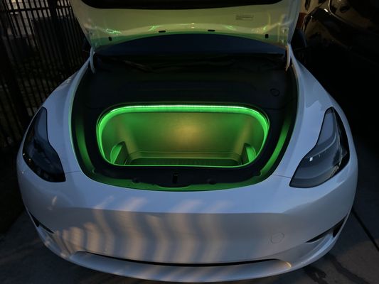 Tesla frunk lighting RGB app controlled