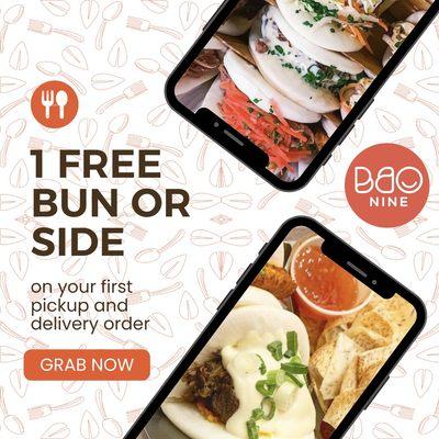 1 Free Bun Or Side... Grab Now.