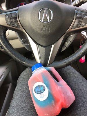 I do not condone drinking and driving, but I got my drink to go.