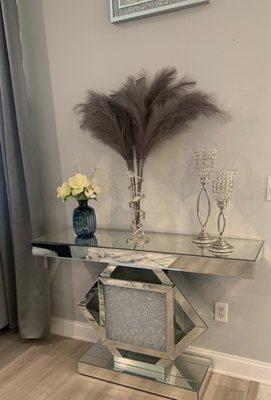 The perfect accent table to match with my bedazzling decor