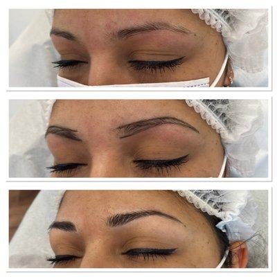 Microblading before/after