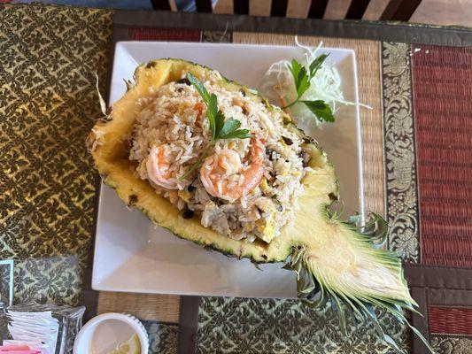 Pineapple Chicken & shrimp Fried Rice