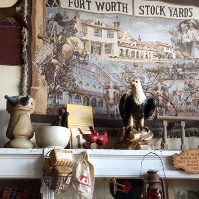 Cardinals and eagle and pharmacy antiques