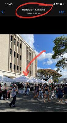 Pomai Kūlolo food stall at Kaka'ako Farmers Market 210 Ward Avenue