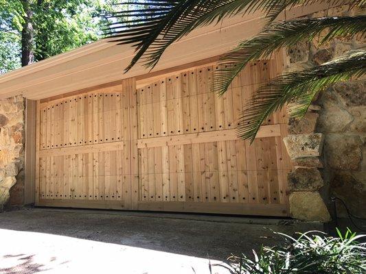 Custom Wood Overlay Garage Door