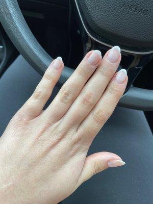 French tip gel manicure