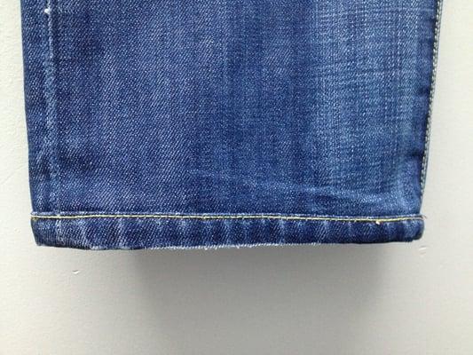 I altered 2 pair of jeans last week.  Awesome!!