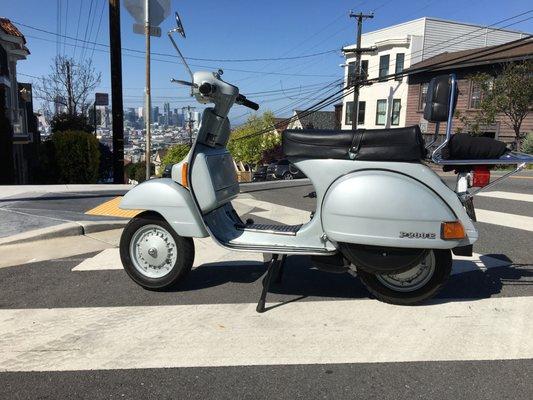 Reassembled Vespa P200e