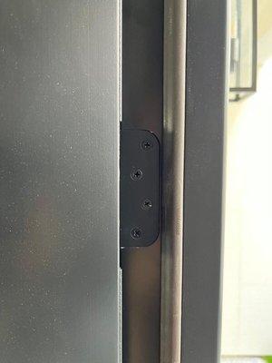 Hinge properly installed