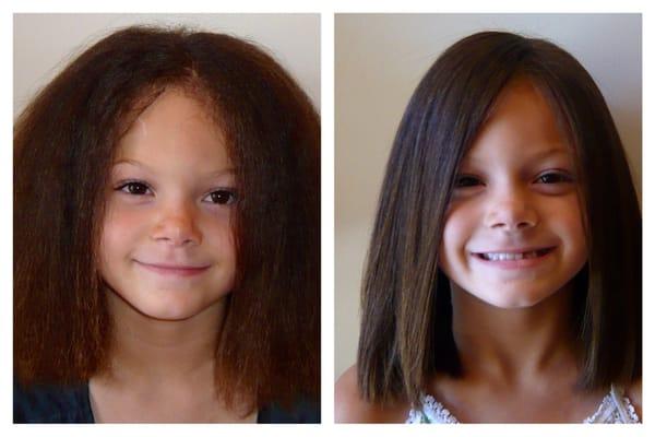 keratin hair straightening