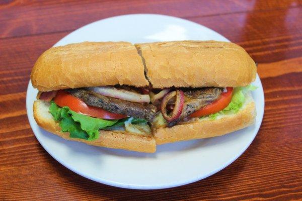 We heard a steak a day keeps the doctor away. Enjoy a ribeye steak sandwich from us today!