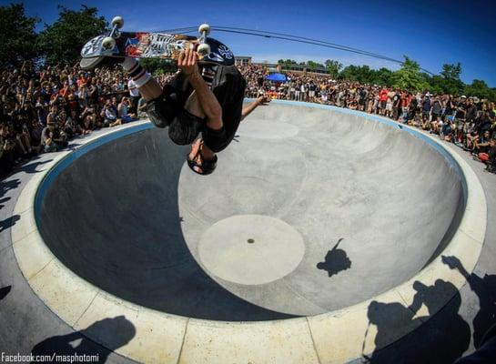 Tony Hawk at the Grand Opening. Photo by Masphoto.