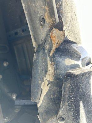 Forklift damage