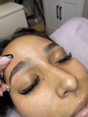 Brow clean up