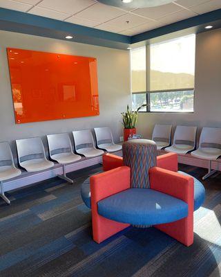 Relax and unwind in our cozy waiting area before your appointment! Your comfort is our priority!