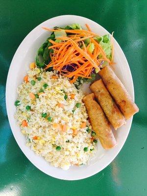 Fry rice egg rolls 7.99