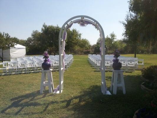 Backyard wedding