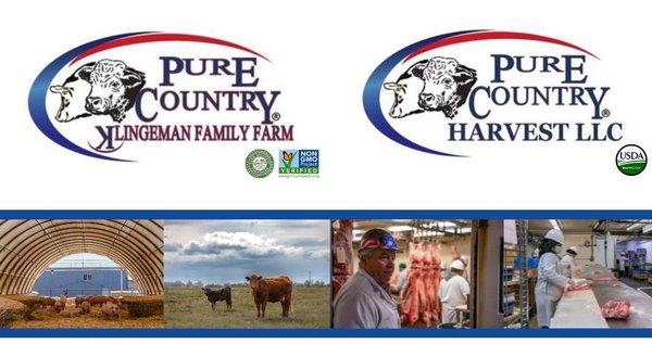 From FARM to FORK the Klingeman Family produces some of the highest quality beef and pork available at Pure Country Harvest and online!