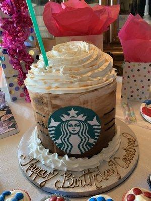 Starbuck's Cake for Daughters 30th B-Day.
 Fabulous!!!