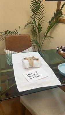 Relaxing, Private manicure and pedicure offerings -Gift Cards Available