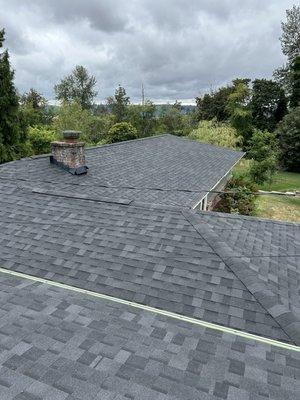 New roof installation