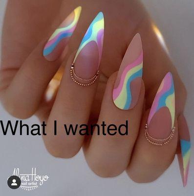 What my nails were supposed to look like