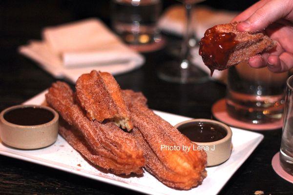 Churros ($12) - with spiced chocolate and caramel