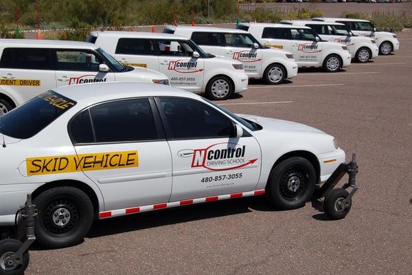 OUR FLEET OF DUAL CONTROLED VEHICLES