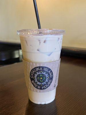 Iced caramel latte $8