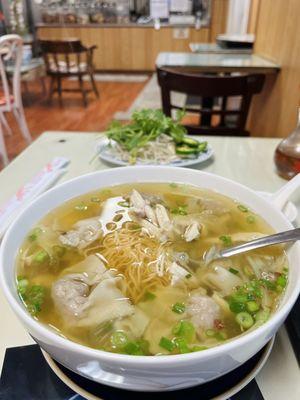 18. Boneless Chicken Egg Noodle with Pork Wonton Soup - perfect for this weather