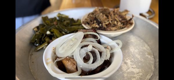 Sides Side of Pulled Pork and Sliced Brisket