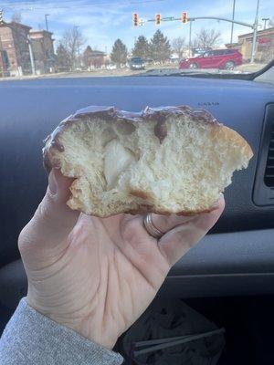 This is the "Kreme filled" doughnut. Literally a dime sized amount of filling.