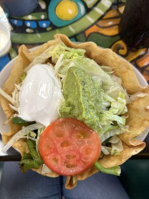 Taco fajita salad