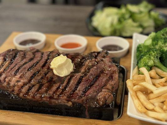 Taste steak.  True to its advertised size!