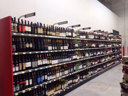 Good selection of wine and beers