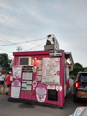 Father's Day ice cream stop #2! The hubbs applied his discount to a banana split.