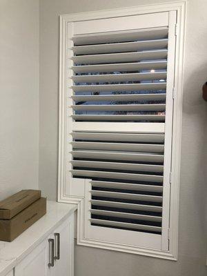 Custom cutout for shutters