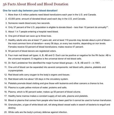 Donate blood!