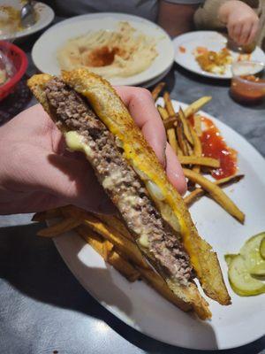 Patty Melt & Fries