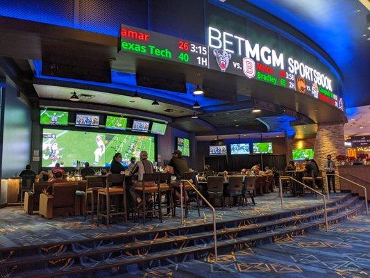 Sports betting area