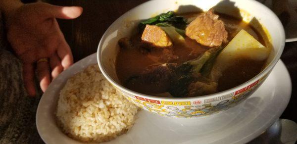 Kare Kare with Garlic Rice