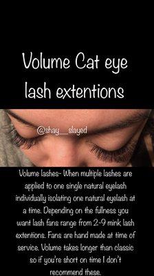 Volume mink lash Extentions are a great option if you're looking for fullness.