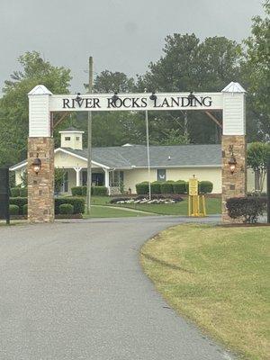 Entrance sign to the campground