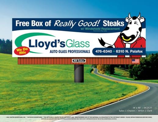 Don't forget to ask about your free box of REALLY GOOD steaks!!