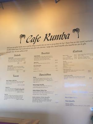 Wall menu