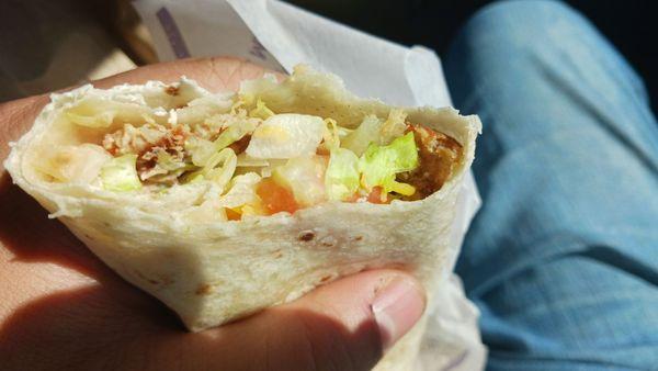 Classic grilled chicken burrito